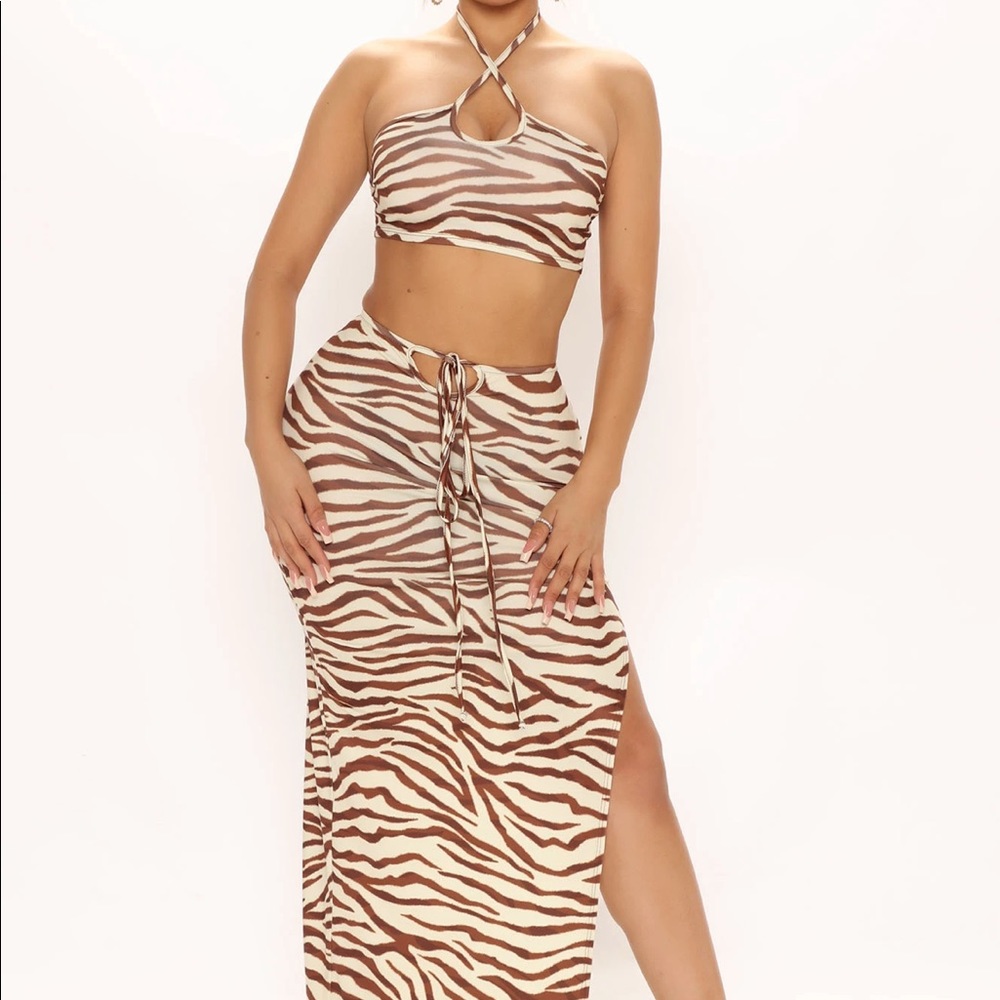 Wild Streak Zebra Print Set